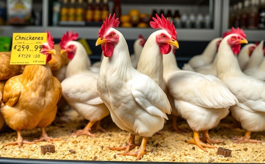Chicken pricing based on market demand and supply
