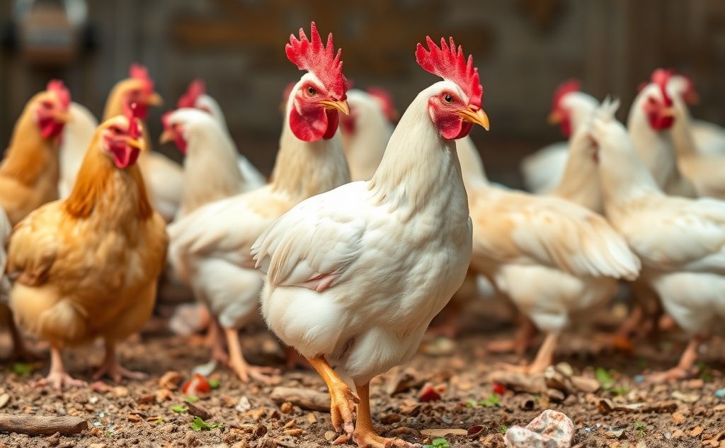 Chicken waste varies due to diet and health