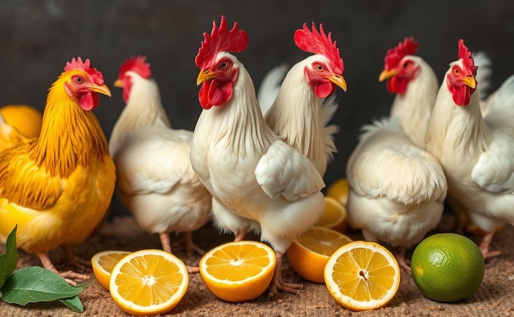 Chickens and citrus: a puzzling dietary clash