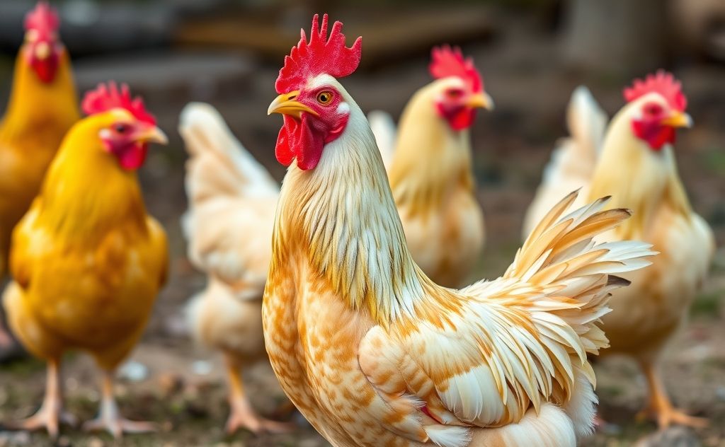 Chickens are drawn to vibrant colors like red and yellow
