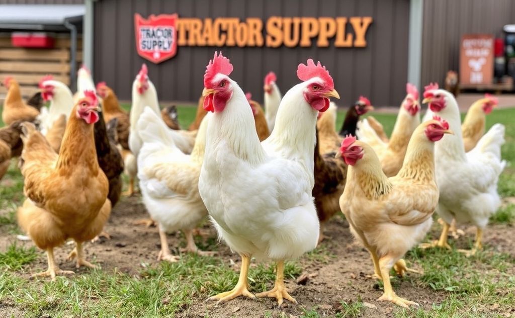 Chickens arrive at Tractor Supply in springtime