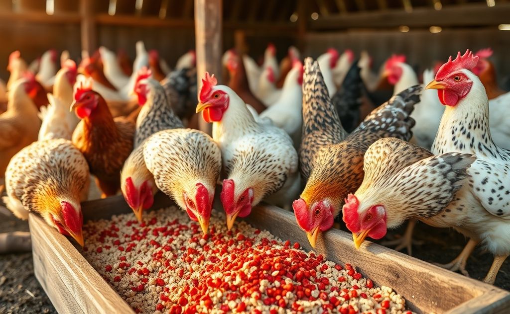 Chickens benefit from red pepper flakes in diet