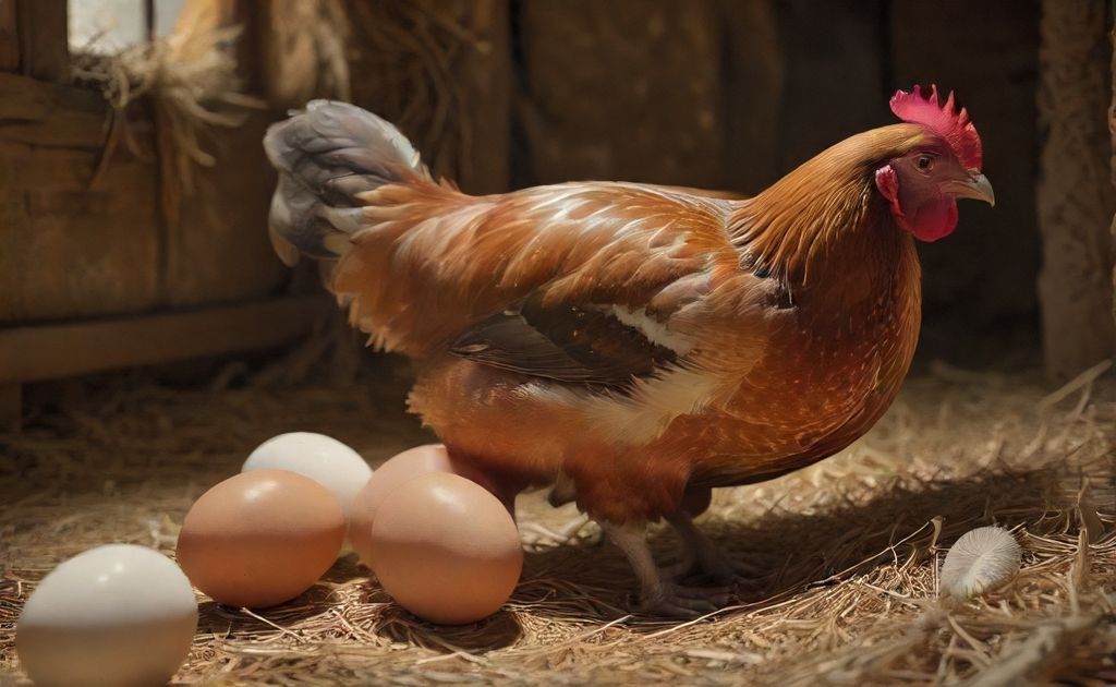 Chickens bleed during egg laying process