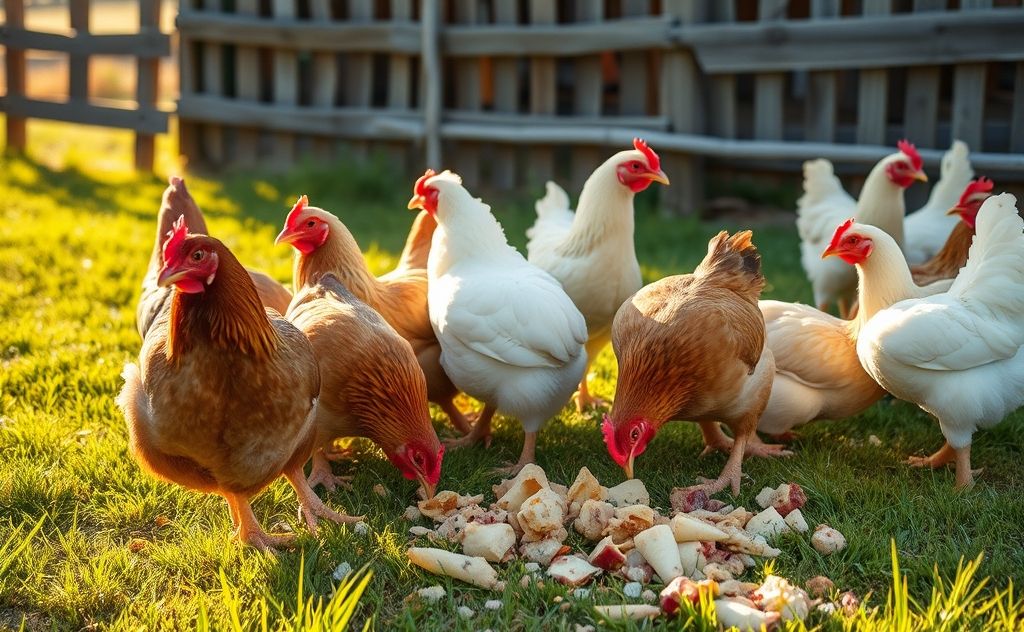 Chickens can eat scraps after 8 weeks old