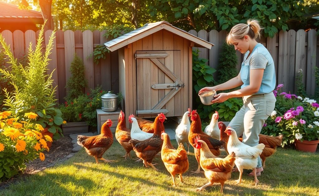 Chickens cared for during vacation time