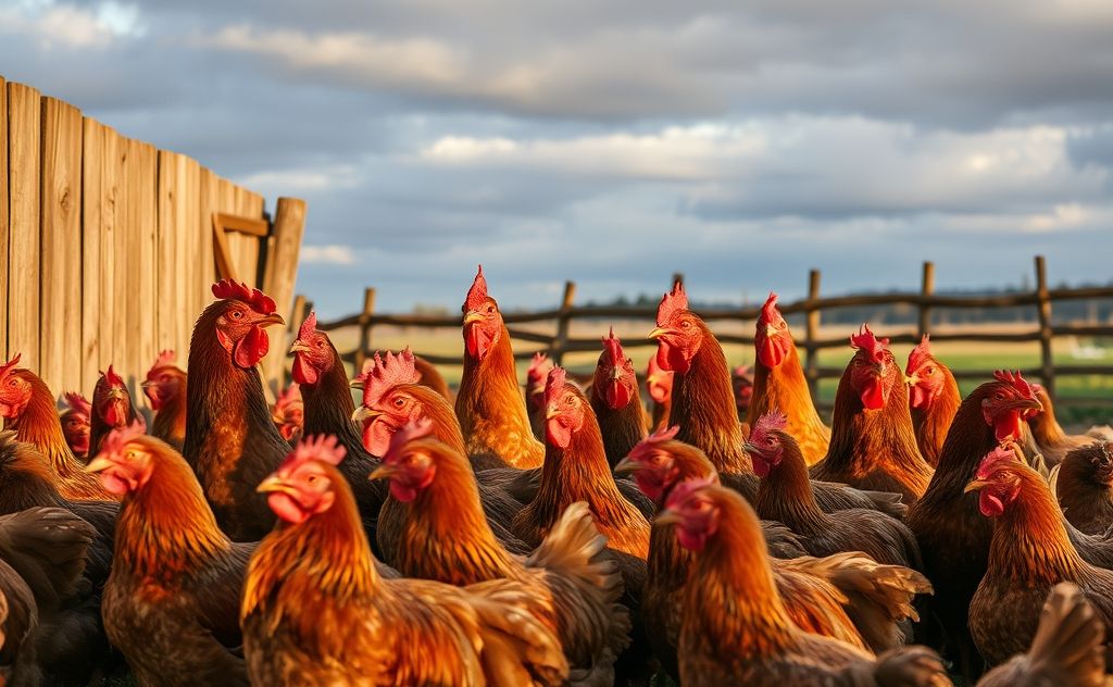 Chickens clucking in response to danger signals