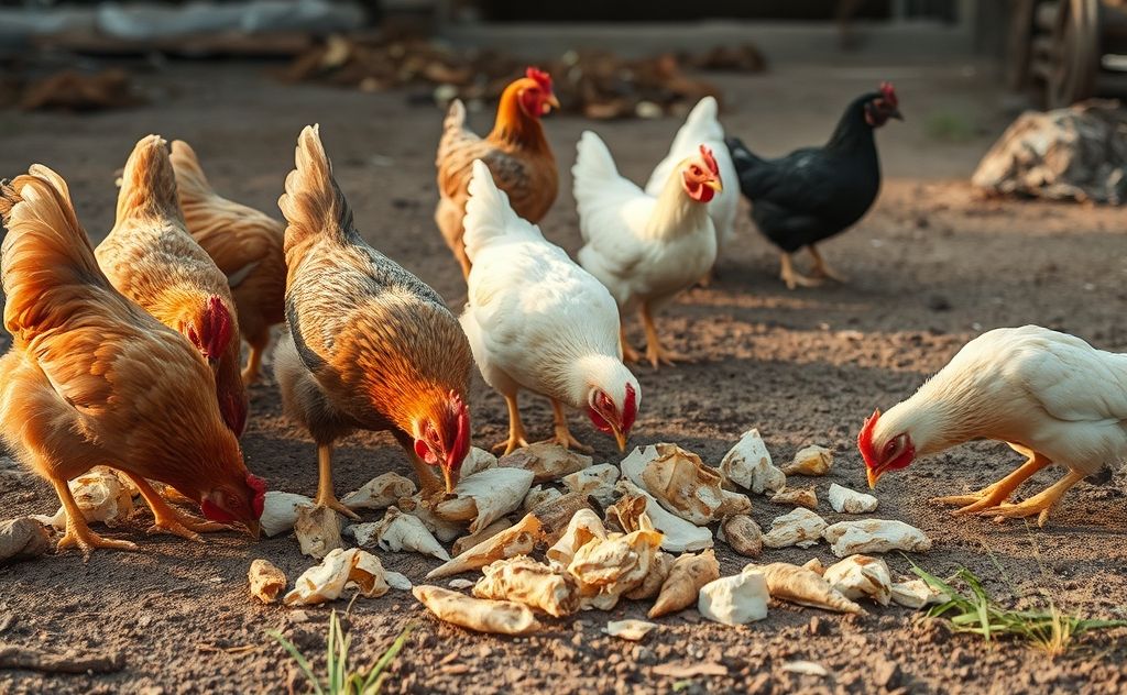 Chickens consuming moldy food risks their health