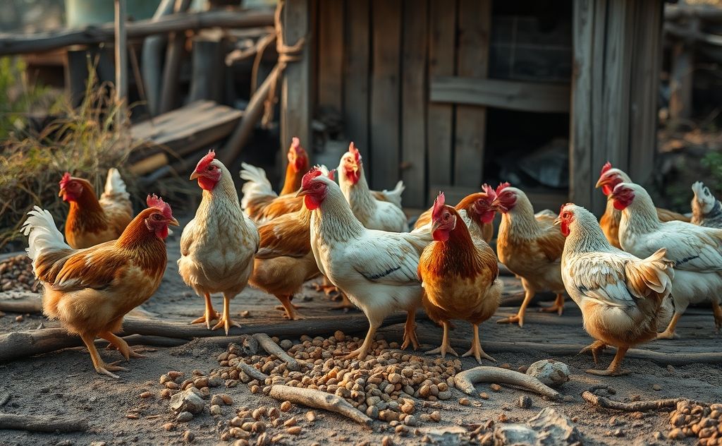 Chickens die from disease and illness factors