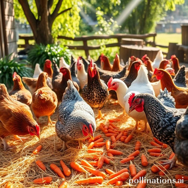 how to feed carrots to chickens