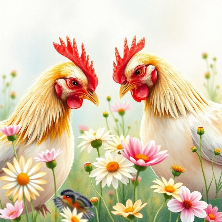 what flowers can chickens eat