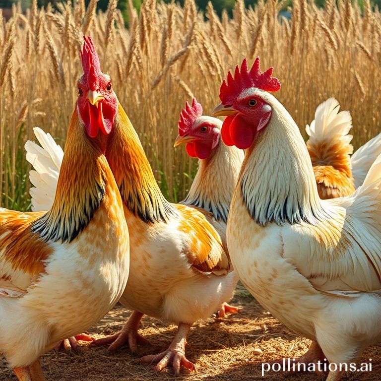 what did chickens eat before commercial feed