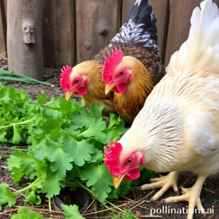 what vegetables do chickens eat