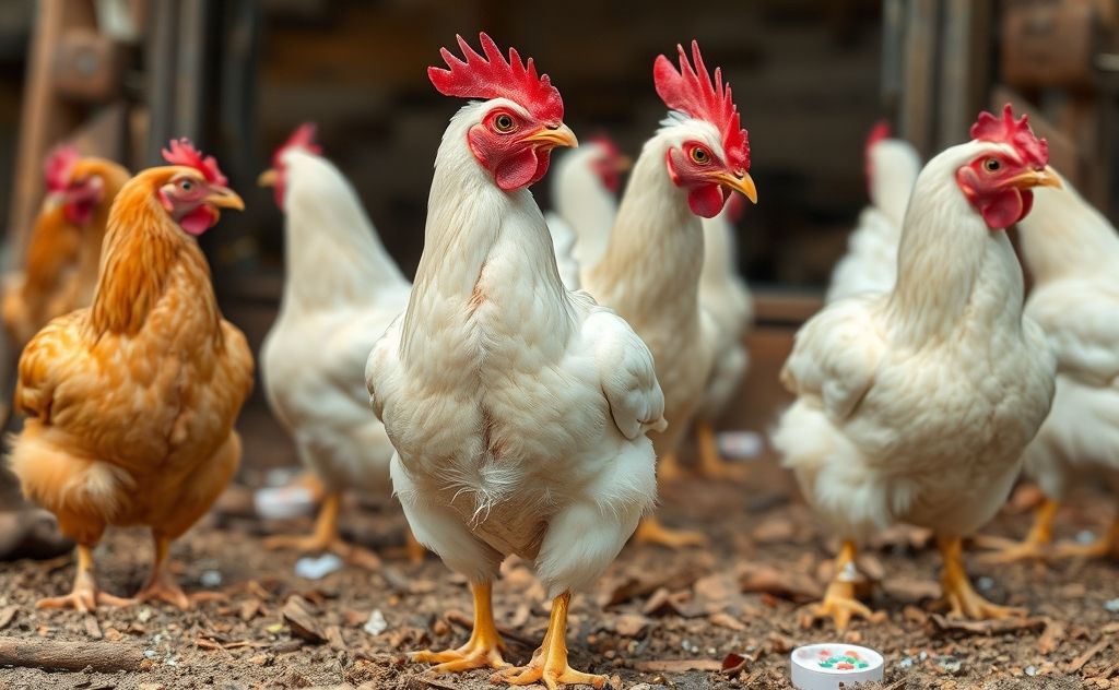 Chickens excrete waste from their cloaca