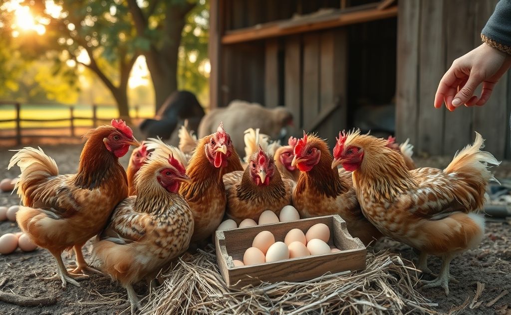 Chickens feel upset when eggs are taken