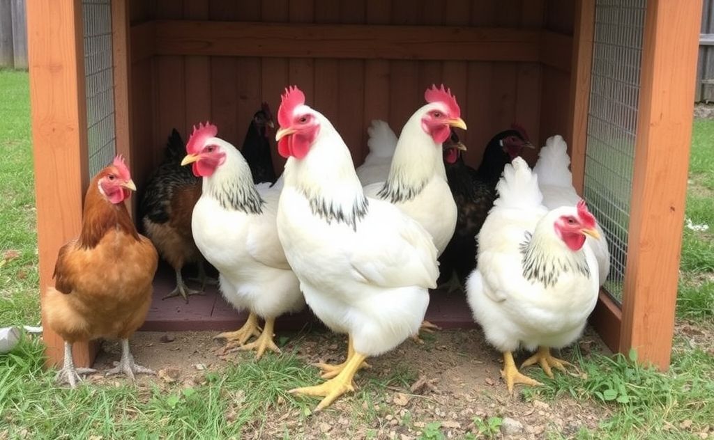 Chickens fit in 6x8 coop based on size breed