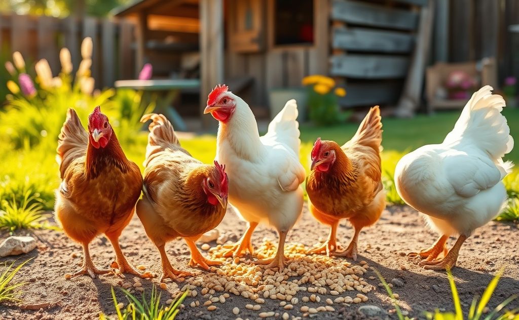 Chickens for a family of four feeding needs