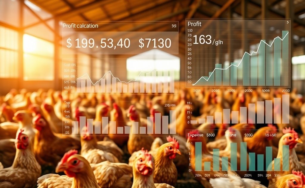 Chickens for profit calculation and management