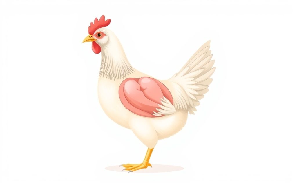 Chickens have one heart not multiple