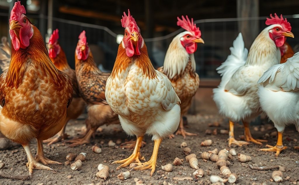 Chickens have unique digestion frequent droppings
