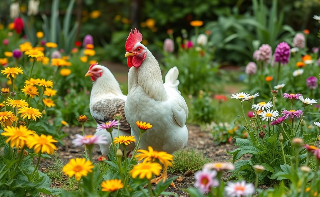 Chickens ignore these flowers in gardens