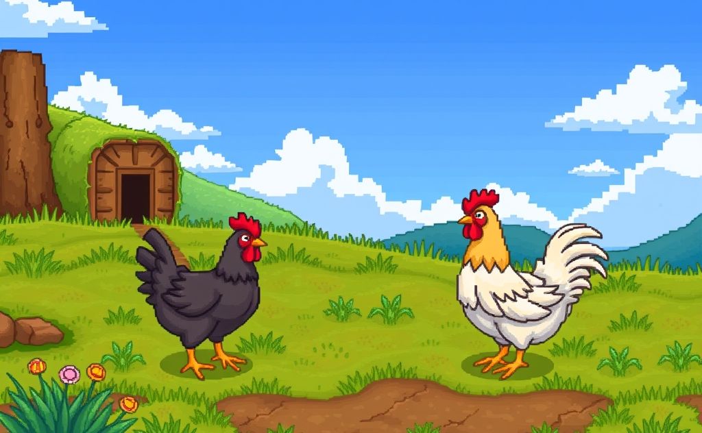 Chickens in Stardew Valley feeling unhappy
