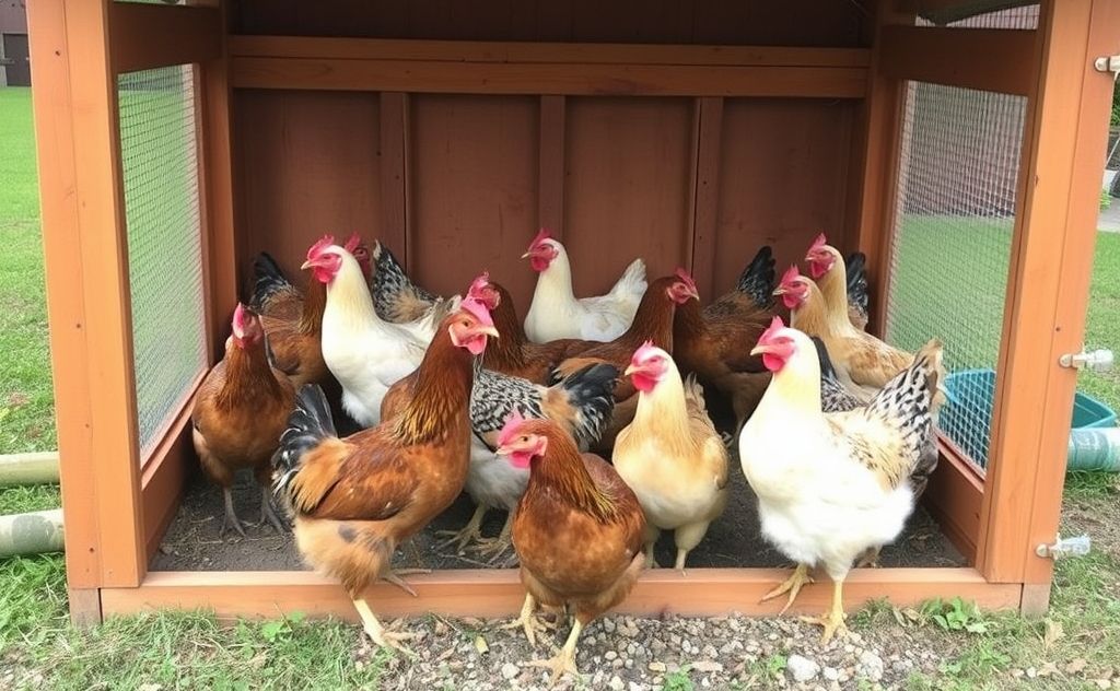 Chickens in a 4x8 coop capacity estimate