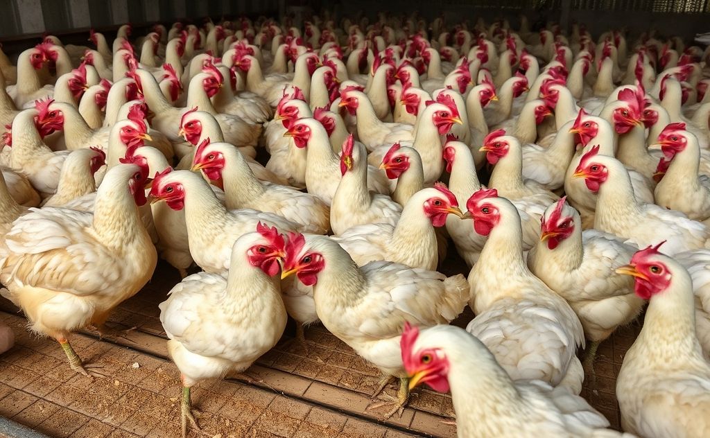 Chickens killed daily in large numbers