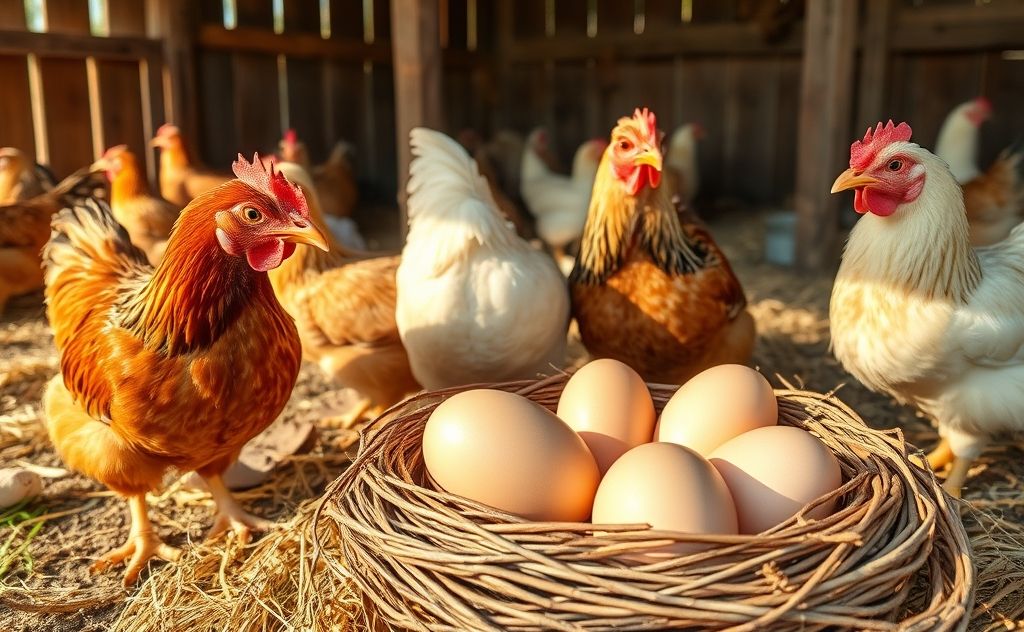 Chickens known for laying jumbo eggs