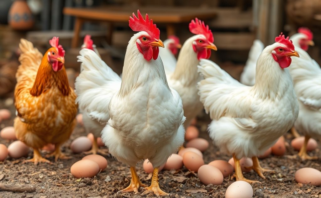 Chickens known for laying large eggs