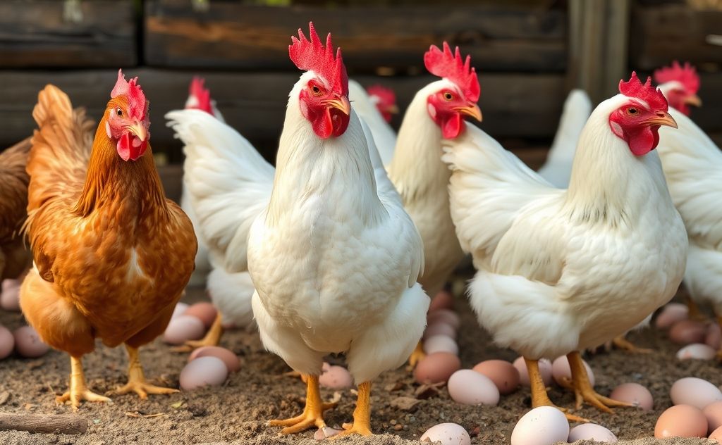 Chickens known for producing large eggs