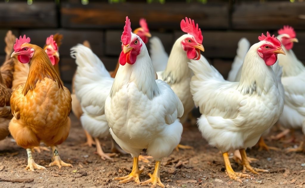 Chickens known for their large egg production