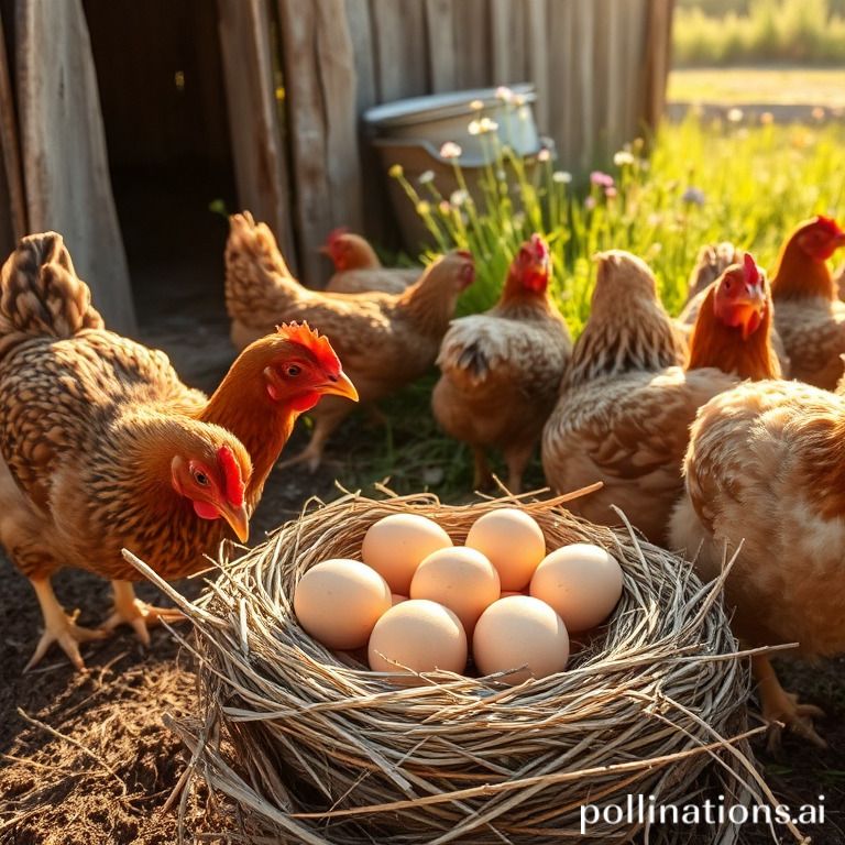 Light brown egg-laying hens