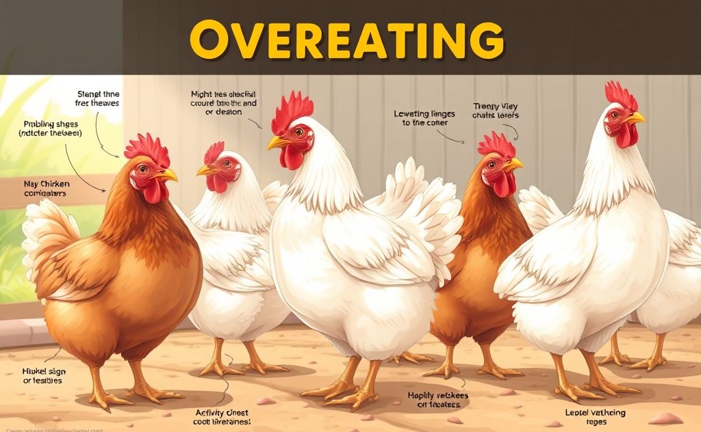 Chickens overeating signs and behavior insights