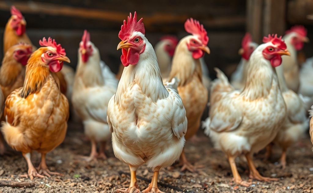 Chickens peck due to stress boredom or hierarchy