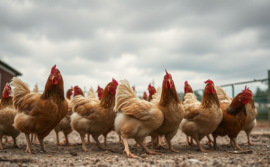 Chickens peck due to stress hierarchy boredom
