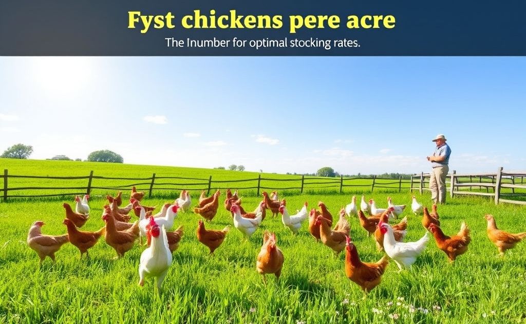Chickens per acre for optimal stocking rates