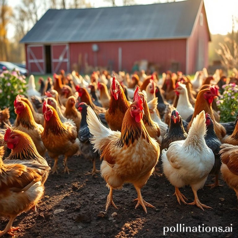 how many times a day do chickens poop