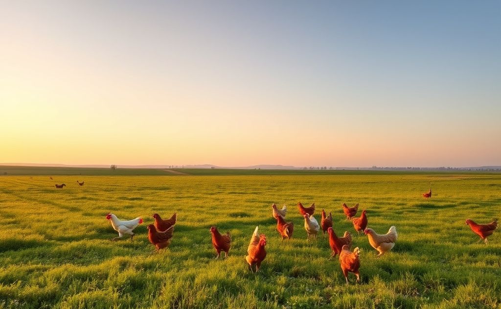 Chickens roam distances up to three miles