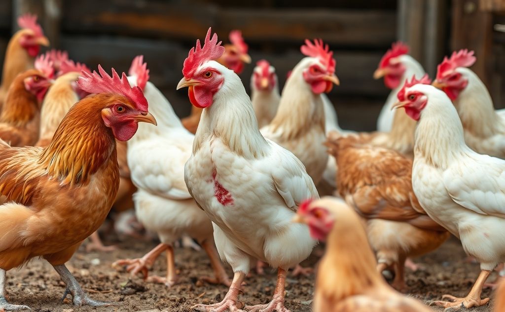 Chickens show aggression towards injured flock members