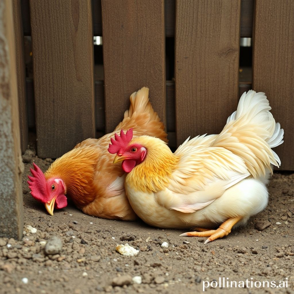 how do chickens sleep