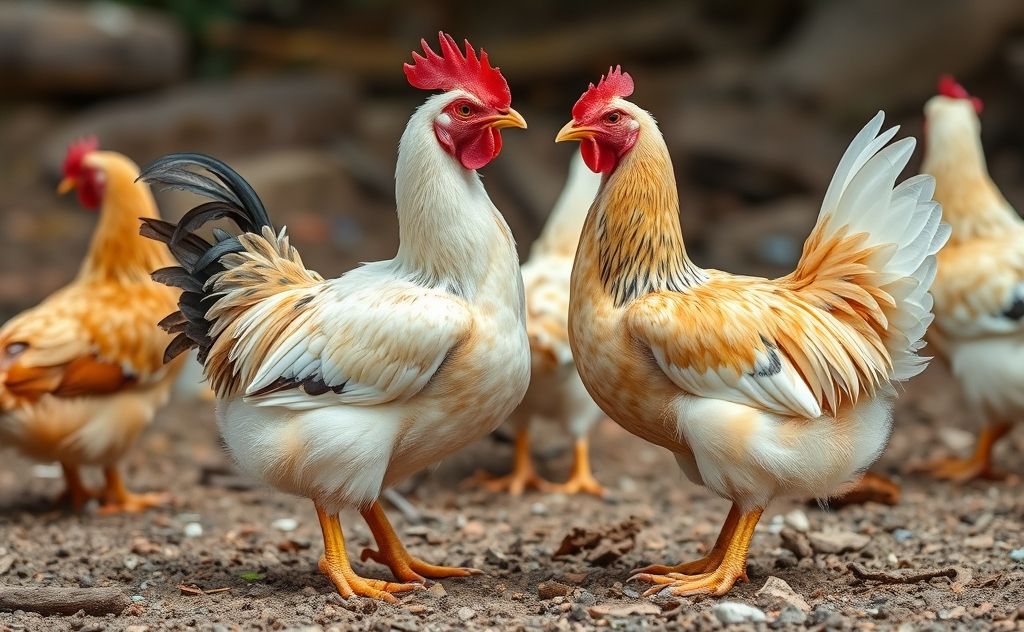 Chickens squat during mating for submission