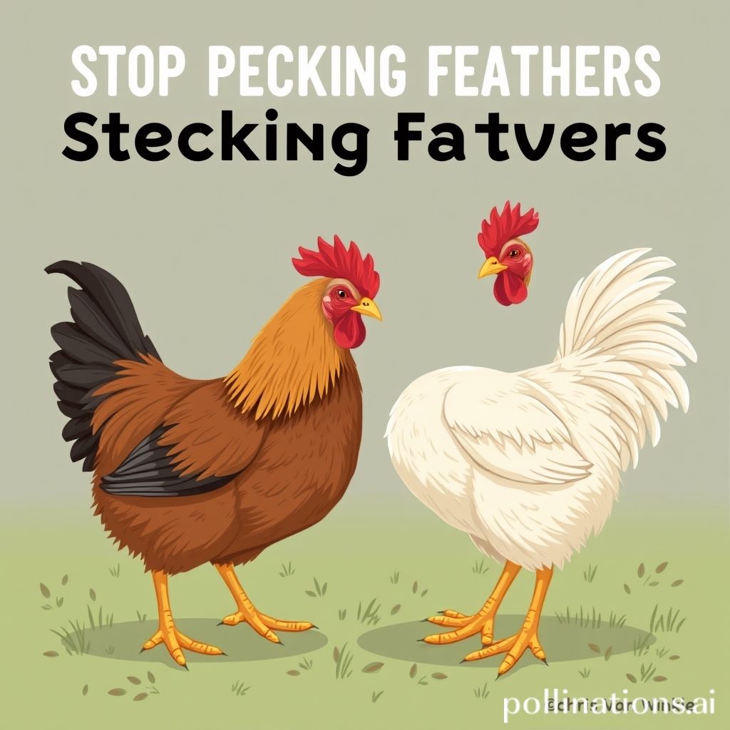 how to stop chickens from pecking each others feathers out