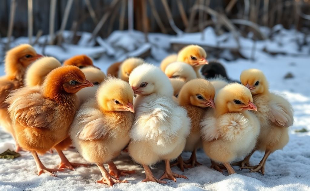 Chickens survive in chilly conditions at four weeks