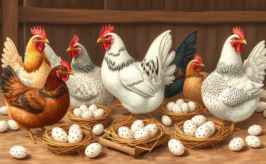 Chickens that lay speckled eggs types and traits