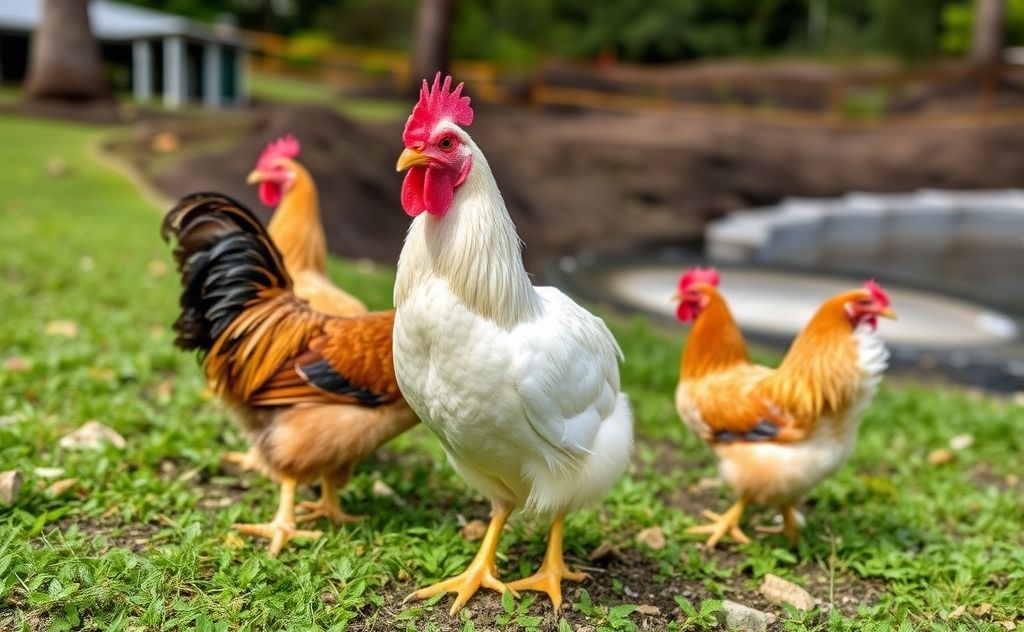 Chickens thrive in Hawaii's warm climate and food
