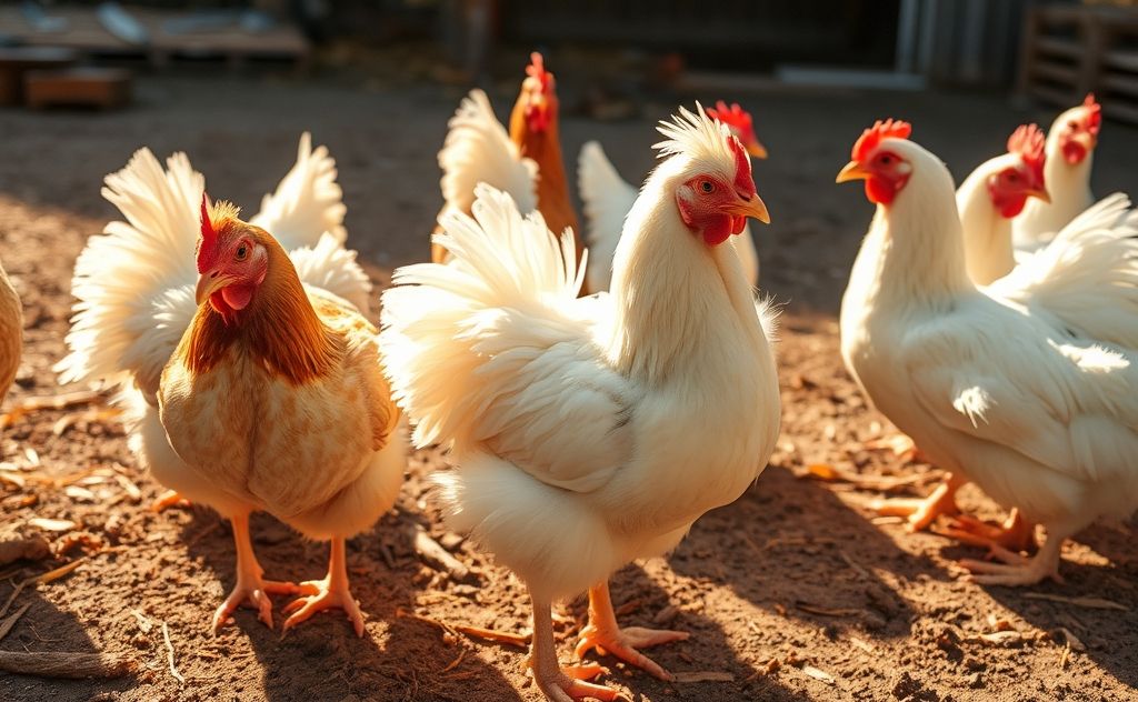 Chickens use feathers and behavior to cool down