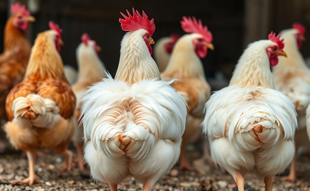 Chickens with feather loss on backs diagnosed