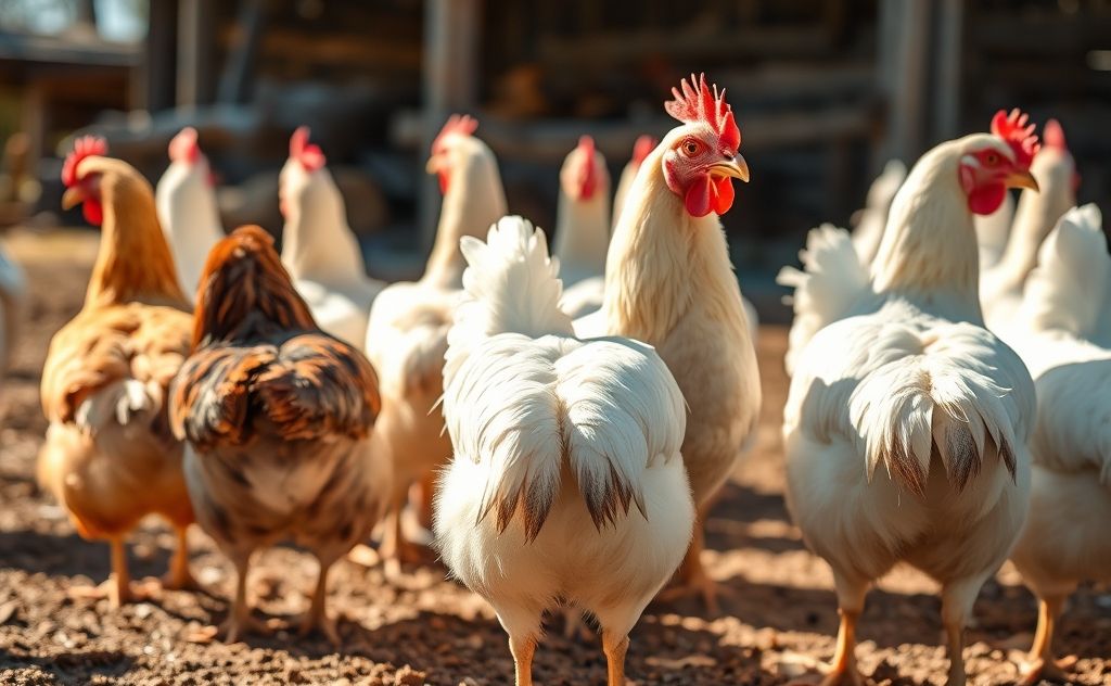 Chickens with tails down indicate health issues