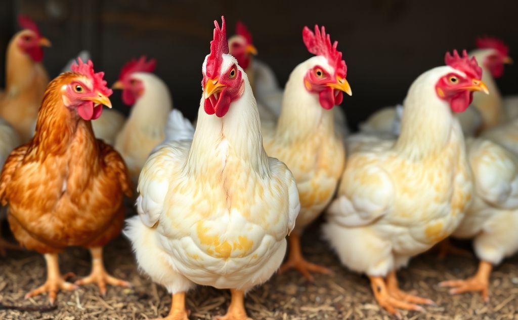 Chickens with weak yolks need better nutrition