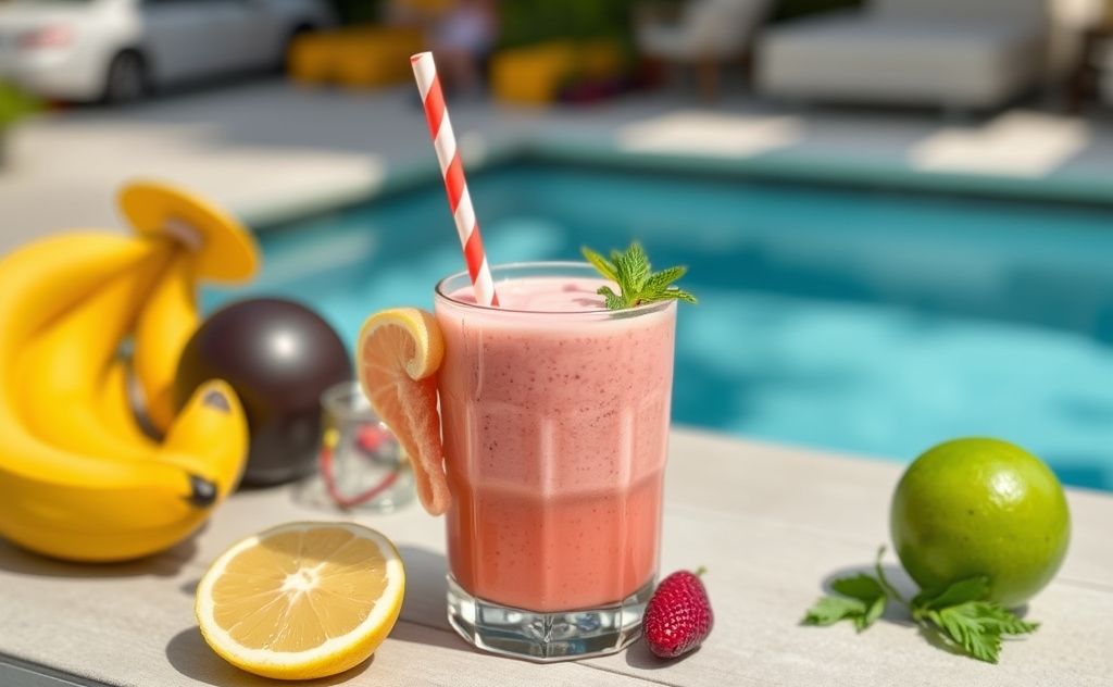 Chill relief after a refreshing smoothie experience